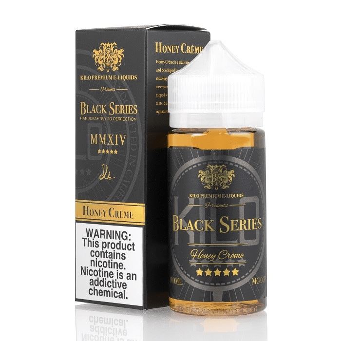 KILO BLACK SERIES | Honey Creme 100ML eLiquid with packaging