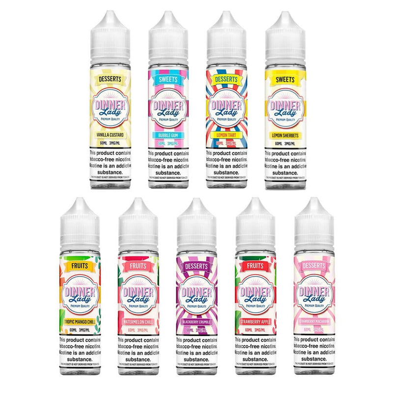 Lemon Tart by Dinner Lady Synthetic Series E-Liquid Group Photo