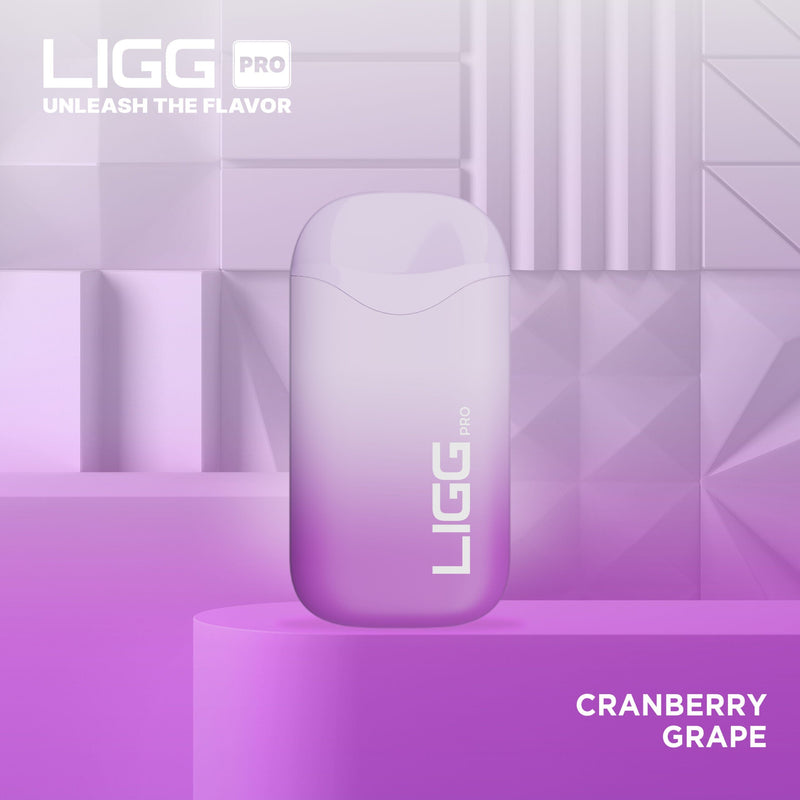 Ligg Pro Disposable 5500 Puffs 14mL 50mg Cranberry Grape