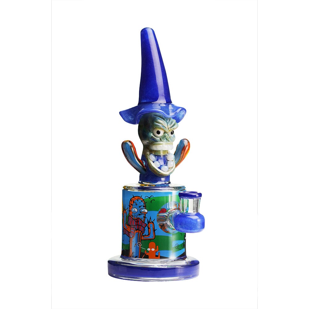 Lookah 10.6″ Cool Hooded Cactus Water Pipe (WPC1211) Dark Blue