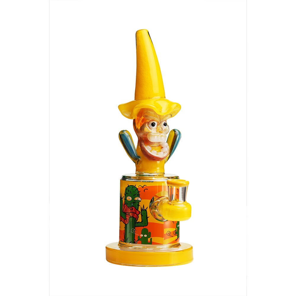 Lookah 10.6″ Cool Hooded Cactus Water Pipe (WPC1211) Yellow