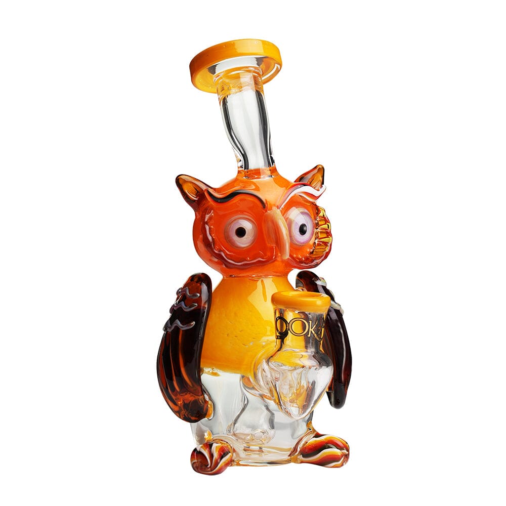 Lookah 7” Mini Cute Owl Dab Rig (WPC1217) Yellow