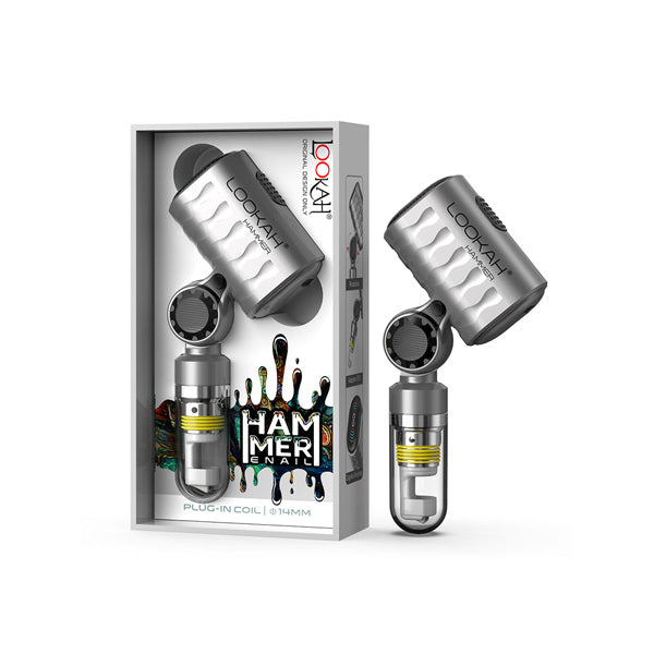 Lookah (Wax Vaporizer) Hammer E-Rig gray with packaging