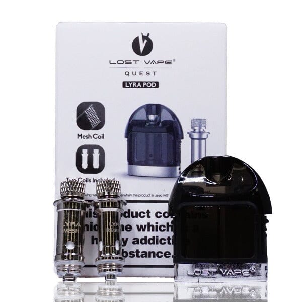Lost Vape Lyra Pod Cartridge Pack (Coils Included) with packaging
