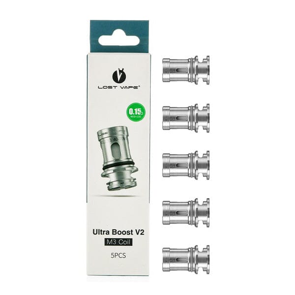 Lost Vape Ultra Boost Coils (5-Pack) - 0.15ohm M3 Coil with packaging