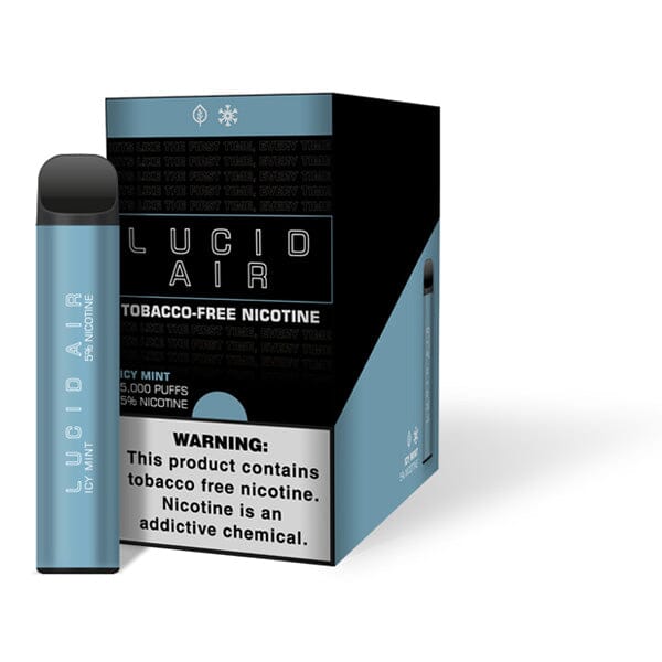 Lucid Air Disposable 5000 Puffs 16.7mL - Icy Mint with packaging