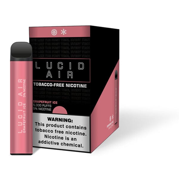 Lucid Air Disposable 5000 Puffs 16.7mL - Grapefruit Ice with packaging