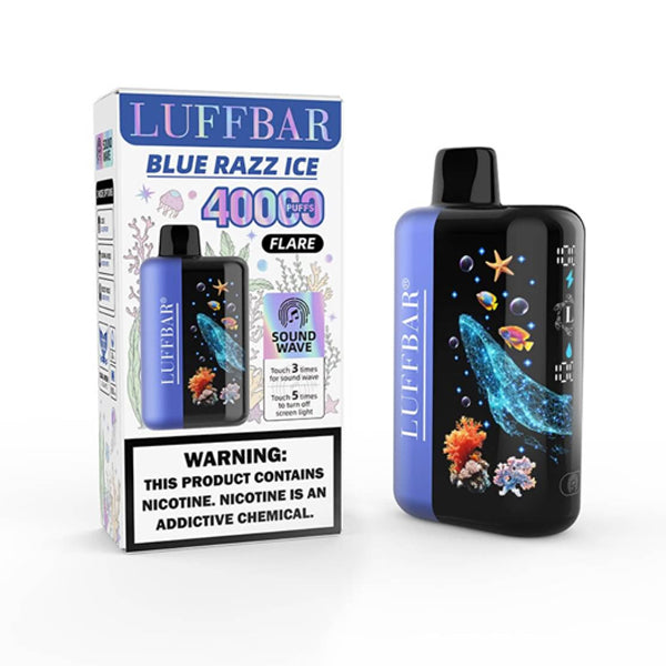 Luffbar Flare 40K Disposable blue razz with packaging
