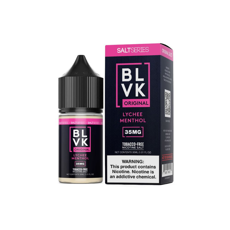 Lychee Menthol (Lychee) by BLVK Unicorn Nicotine Salt 30ml with packaging