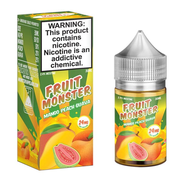 Mango Peach Guava By Fruit Monster Salts E-Liquid with packaging