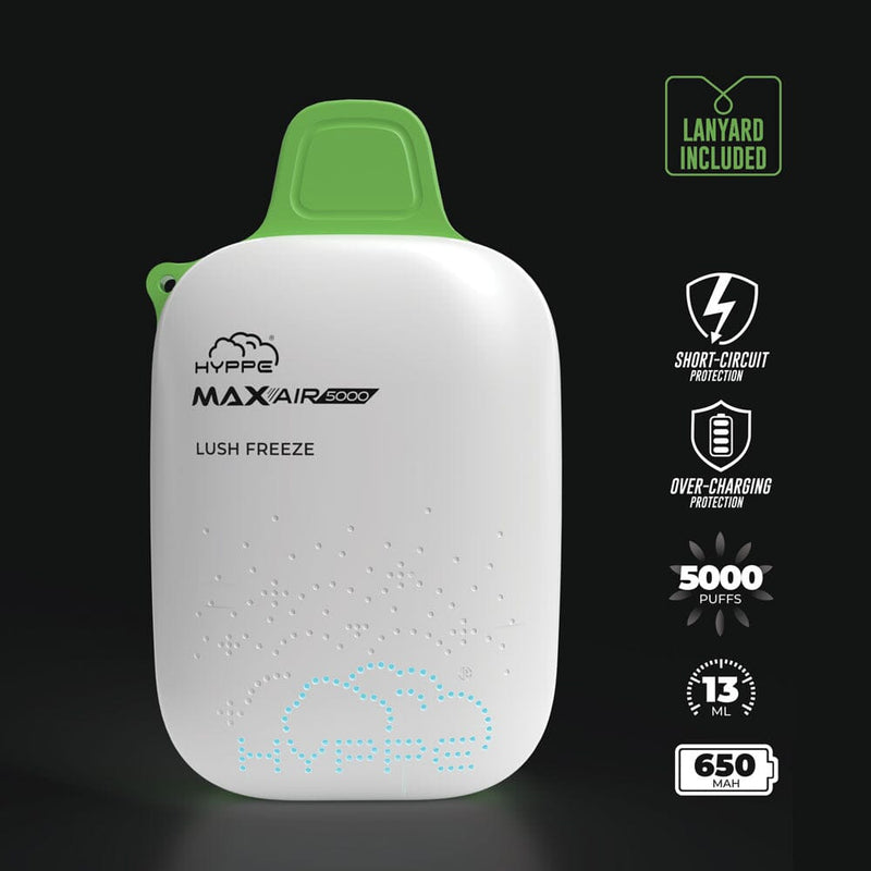 Max Air Disposable | 5000 Puffs | 13mL | 50mg Lush Freeze