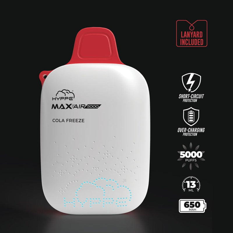 Max Air Disposable | 5000 Puffs | 13mL | 50mg Cola Freeze