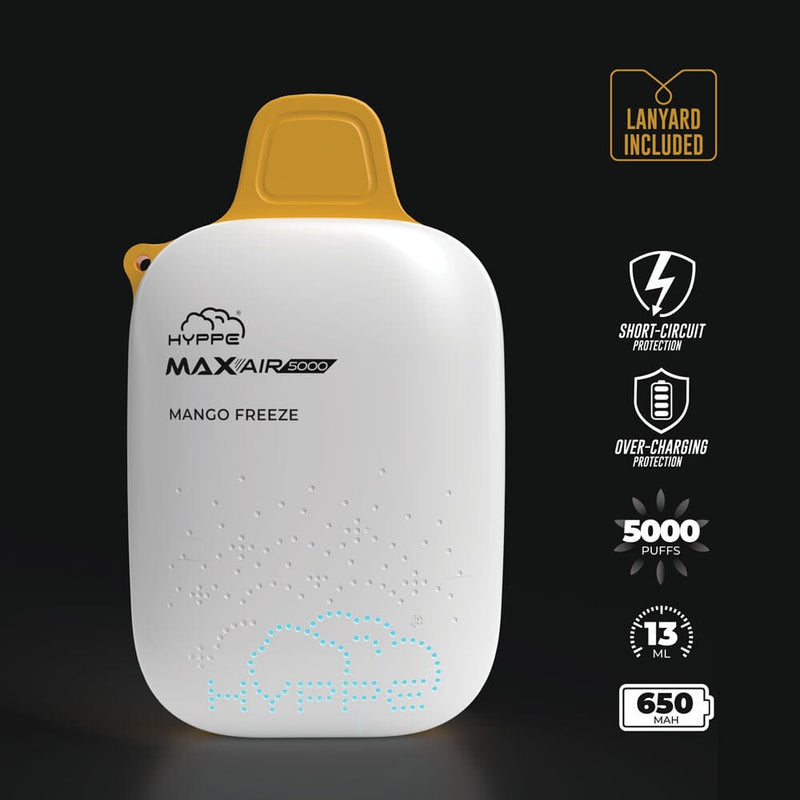 Max Air Disposable | 5000 Puffs | 13mL | 50mg Mango Freeze