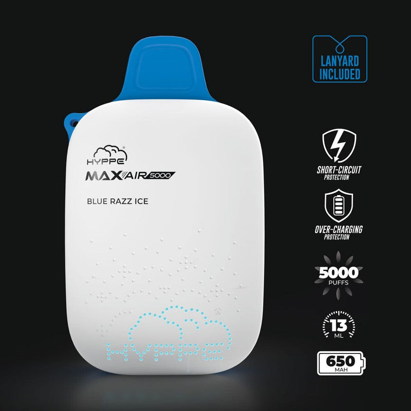 Max Air Disposable | 5000 Puffs | 13mL | 50mg Blue Razz Ice