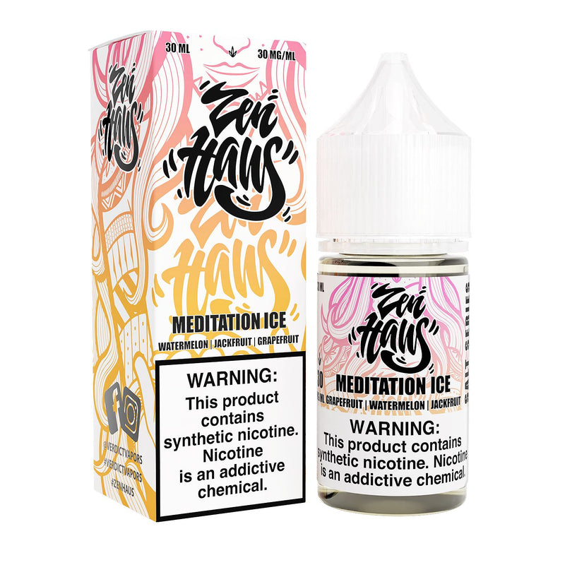 Meditation ICE by ZEN HAUS SALTS E-Liquid 30ml with packaging