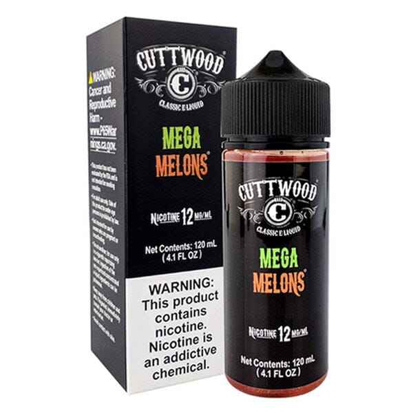 Mega Melons by Cuttwood EJuice 120ml with packaging