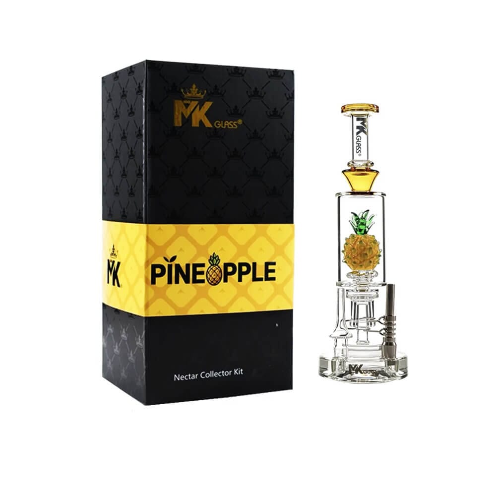 MKGlass MK100 Pineapple Glass Nectar Collector Kit - Brown