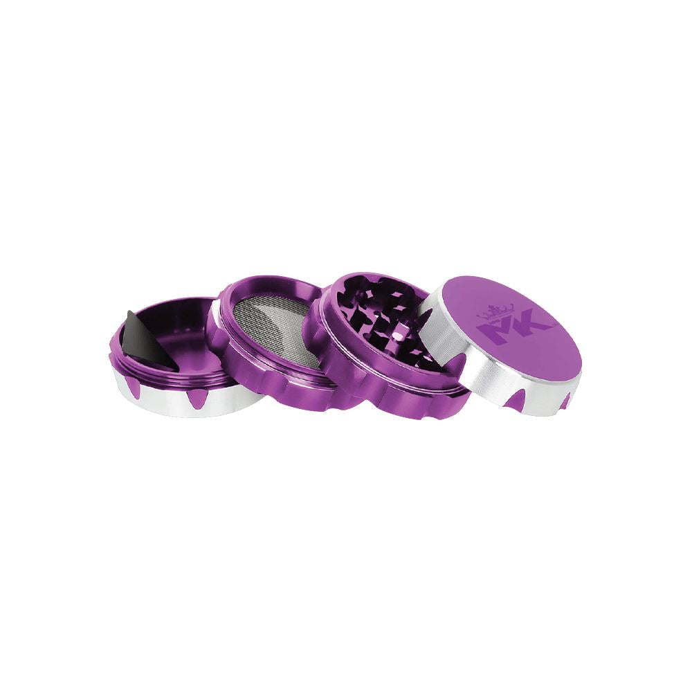 MKGlass MKGR5 Blade 4 Part Premium Grinder Display (6pc Display) Purple