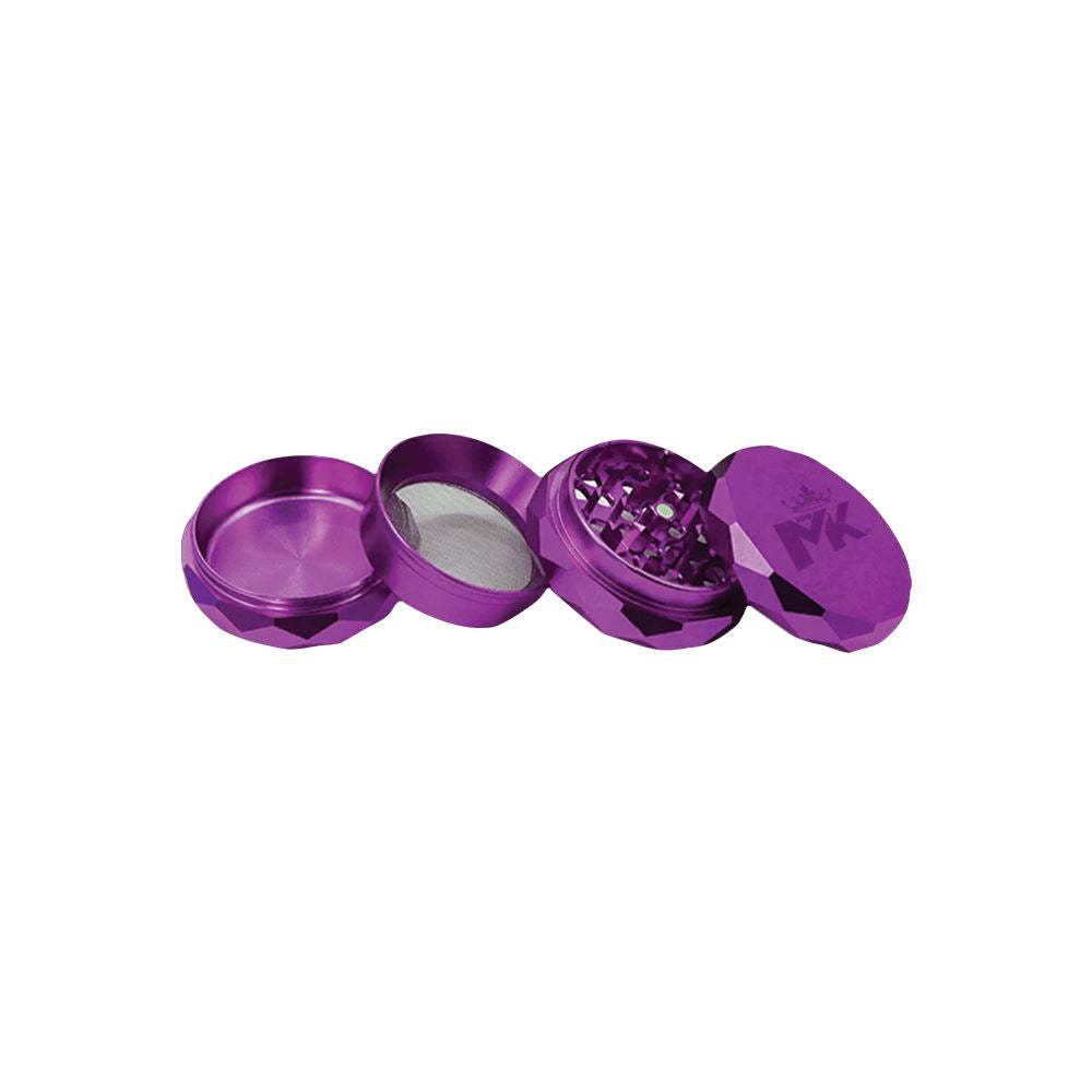 MKGlass MKGR8 Excalibur 4 Part Premium Grinder Display (6pc Display) Purple