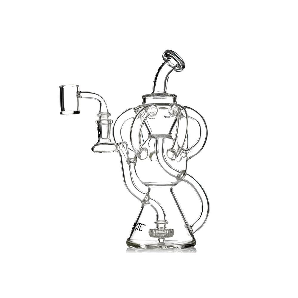 MKGlass TX20 Toxic Octopus Recycler Water Pipe - Clear