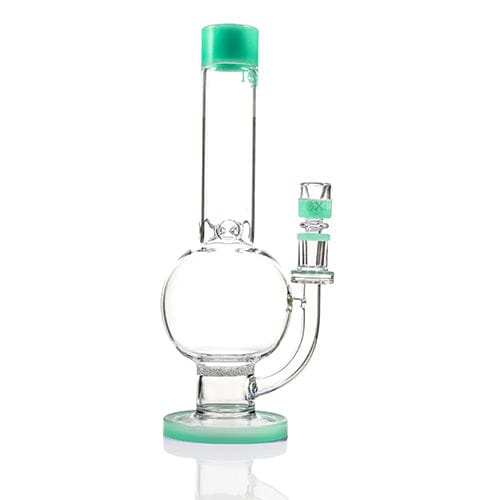 MKGlass TX87 Toxic Frit Perc Globe Water Pipe Kit jade green