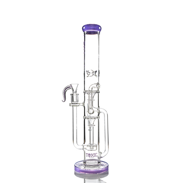 MKGlass TX44 Toxic Straight Shooter 16″ Water Pipe slime purple