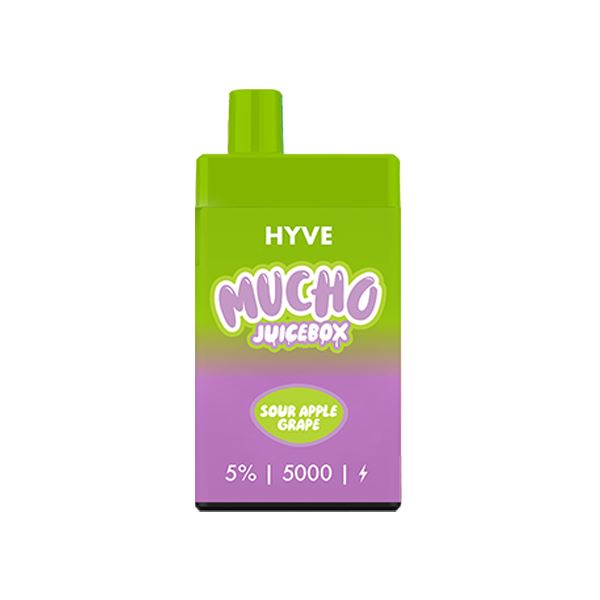 Mucho Hyve Disposable 5000 Puffs 12mL 50mg - Sour Apple Mango