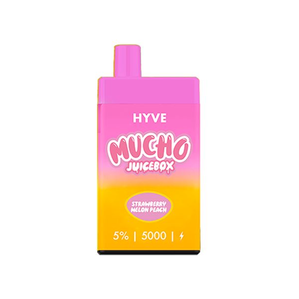 Mucho Hyve Disposable 5000 Puffs 12mL 50mg - Strawberry Melon Peach