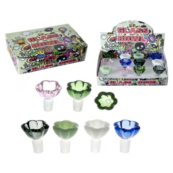 Non branded (DSPLY 12pc)(Bowl) Colorful Flower Design