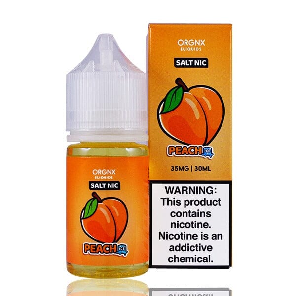 ORGNX Salt eJuice (30mL) peach ice with packaging