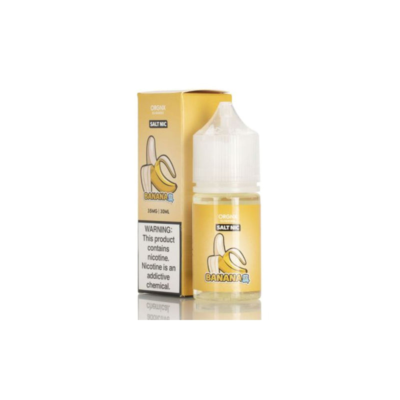 ORGNX Salt eJuice (30mL) banana ice with packaging