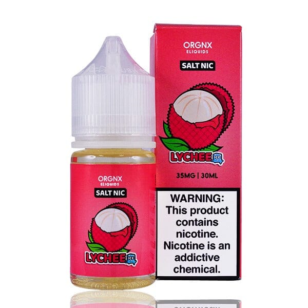 ORGNX Salt eJuice (30mL) lychee ice with packaging