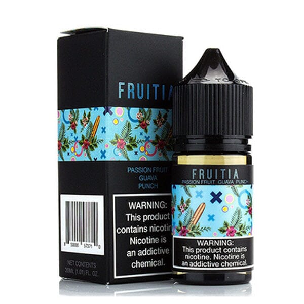 Passion Fruit Guava Punch by Fruitia Salts 30ml with packaging