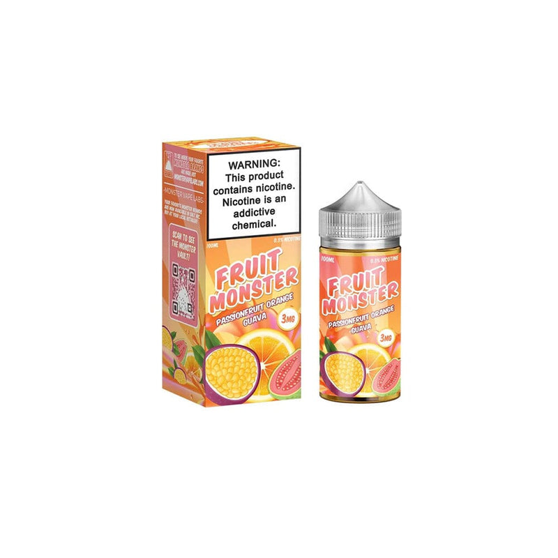 Passionfruit Orange Guava By Fruit Monster E-Liquid with packaging