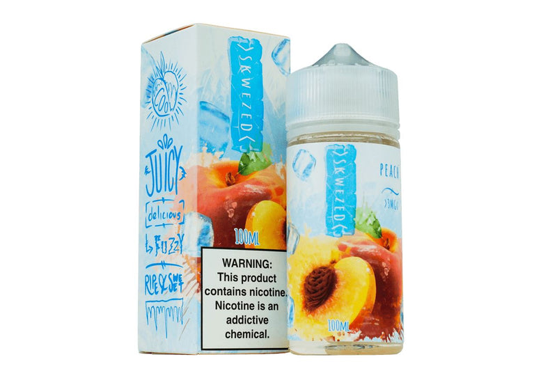 Peach ICE by Skwezed 100ml with packaging