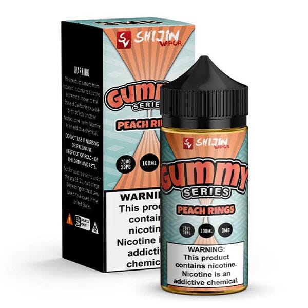 Peach Rings by Shijin Vapor Gummy Series E-Liquid 100ml with packaging