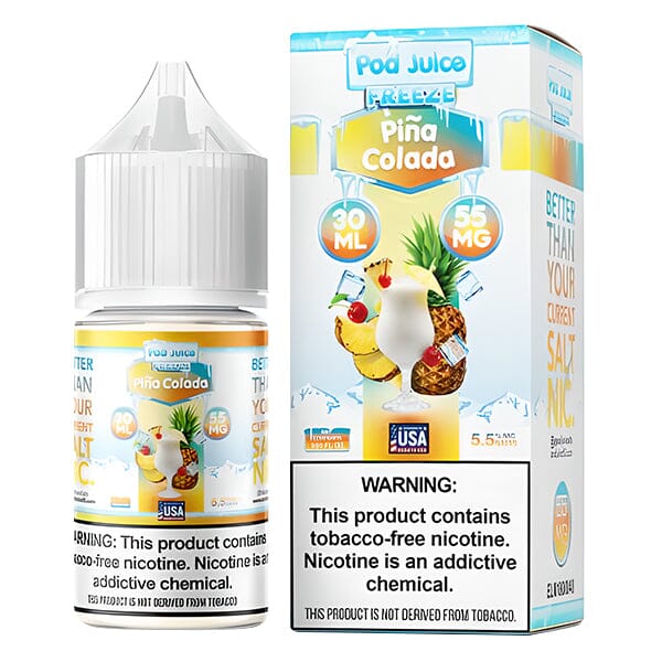 Pina Colada Freeze by Pod Juice TFN Salt 30mL with packaging