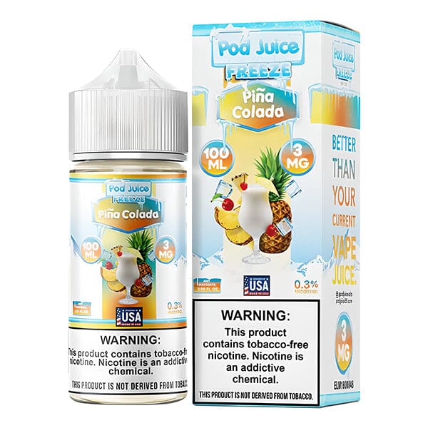 Pina Colada Freeze | Pod Juice Series E-Liquid | 100mL with packaging