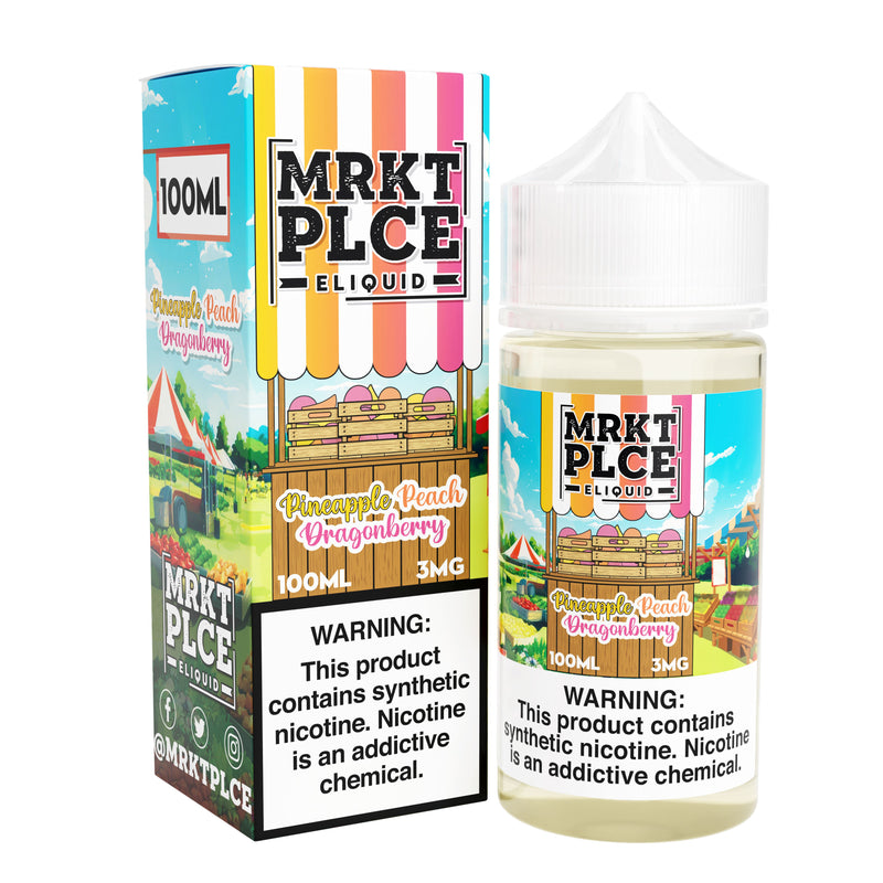 Pineapple Peach Dragonberry by MRKT PLCE 100ML with packaging