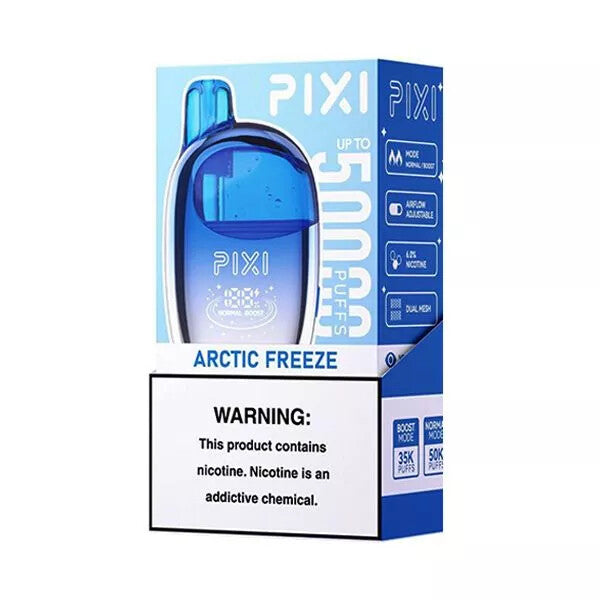 PIXI 50K Disposable arctic freeze packaging