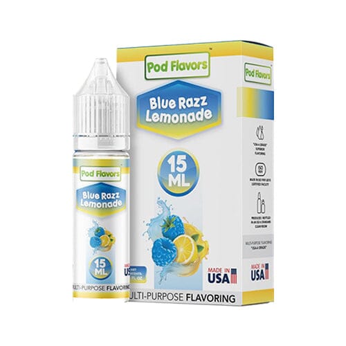 Pod Flavors Multi-Purpose Flavoring | 15mL Blue Razz Lemonade with Packaging