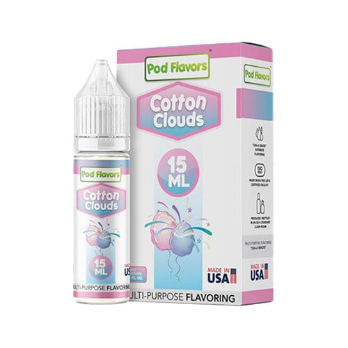 Pod Flavors Multi-Purpose Flavoring | 15mL Cotton Clouds with Packaging