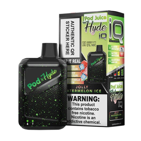 Pod Juice - Hyde IQ Disposable | 5000 Puffs | 8mL - Jolly Watermelon Ice with packaging