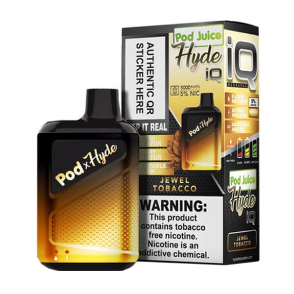 Pod Juice - Hyde IQ Disposable | 5000 Puffs | 8mL - Jewel Tobacco with packaging