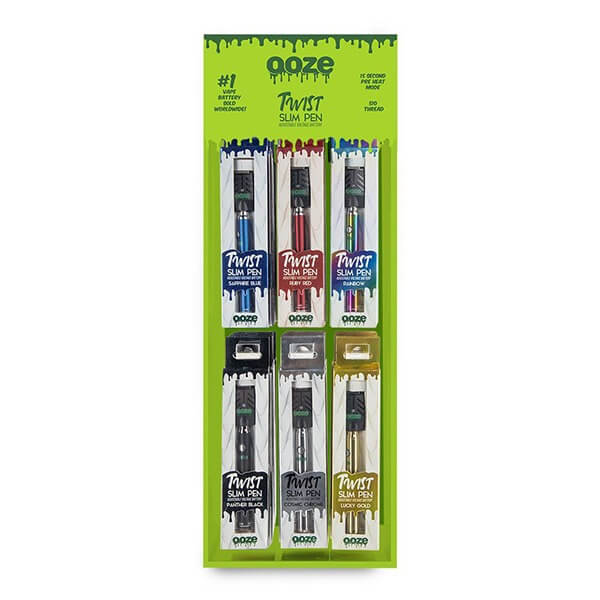Ooze Slim Pen Twist Battery – 48pc Display packaging