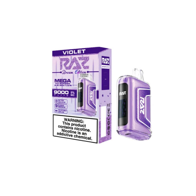 RAZ TN9000 Disposable 9000 Puffs 12mL 50mg Violet (Grape Strawberry)