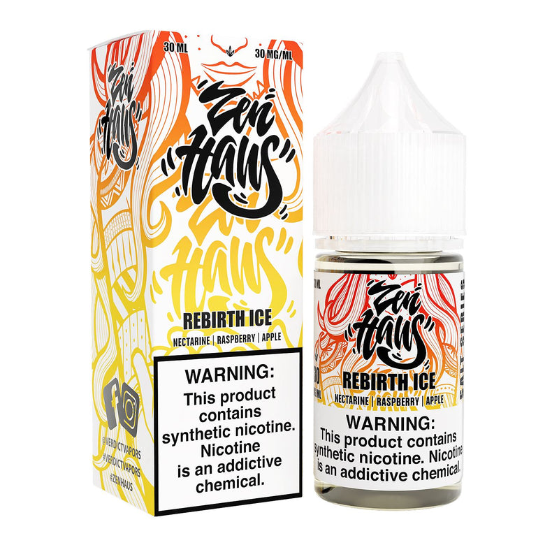 Rebirth ICE by ZEN HAUS SALTS E-Liquid 30ml with packaging