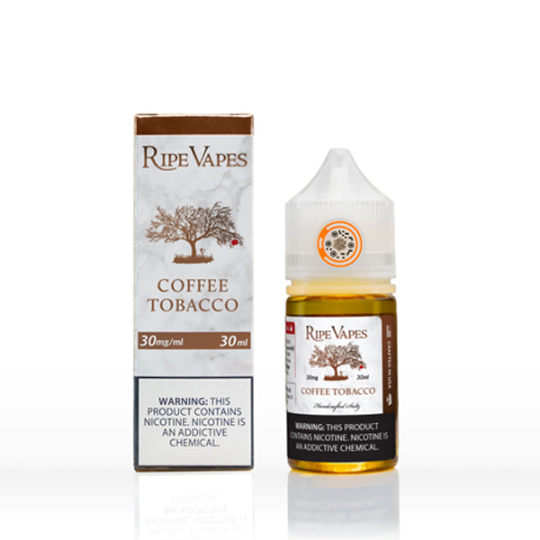 Coffee Tobacco Ripe Vapes Salts 30mL with packaging