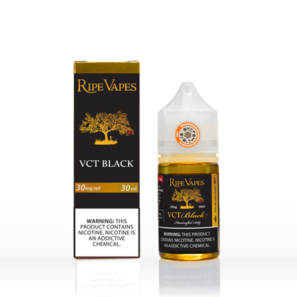 VCT Black Ripe Vapes Salts 30mL with packaging