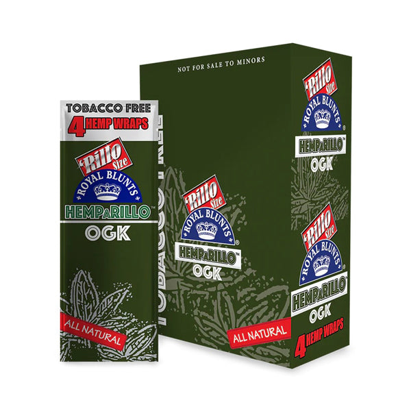 Royal Blunts Hemparillo All Natural ogk with packaging